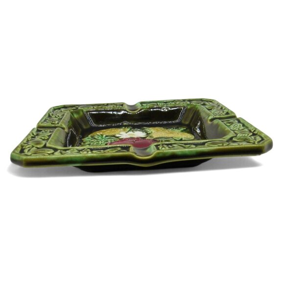 Vintage JAPANESE Ceramic ASHTRAY With 3D Fruit Design And Green Border - Picture 4 of 10